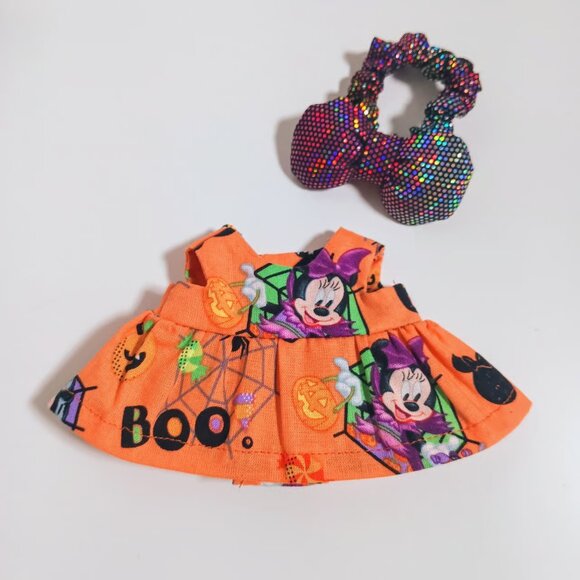 Halloween Disney Minnie Mouse Dress with Metallic Bow Labubu Outfit - Picture 7 of 8